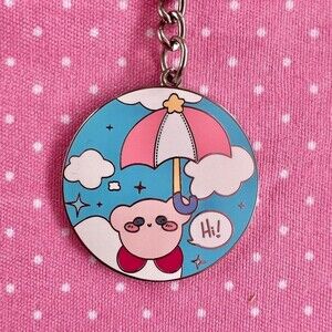 Kirby Umbrella nintendo ultra kawaii Keychain